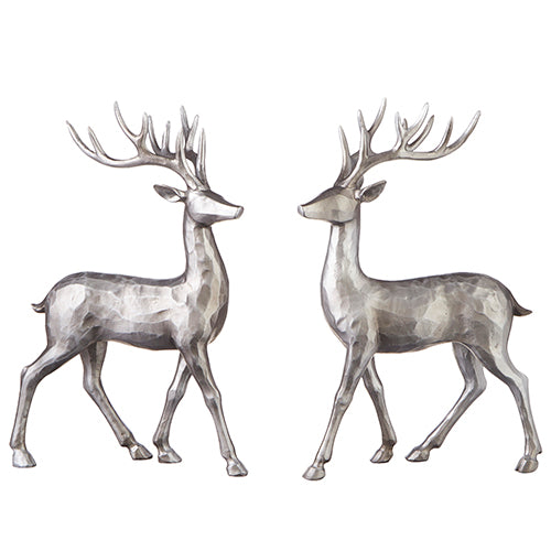 14.5" SILVER LEAF DEER