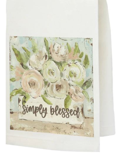 SIMPLY BLESSED TEA TOWEL