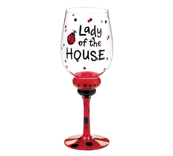 LADY OF THE HOUSE WINE GLASS