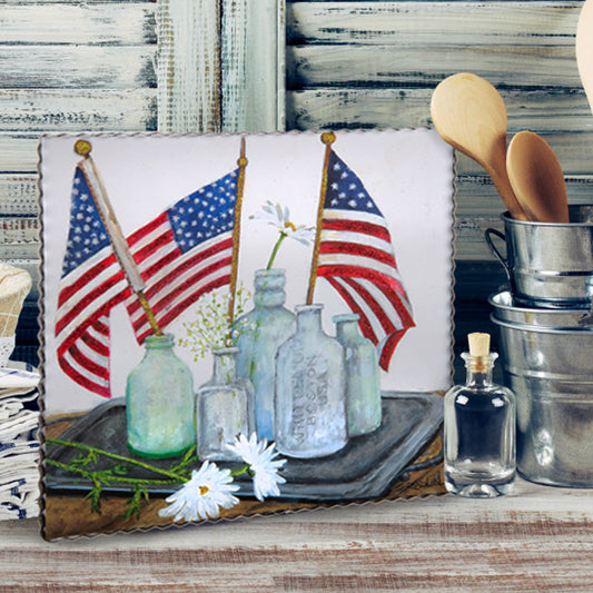 BOTTLED FLAGS PRINT
