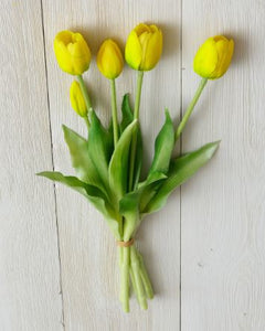 Real Feel Tulip, Yellow Bunch