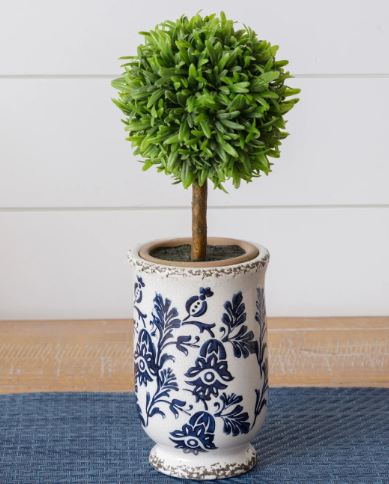 Mini Blue Floral Vase
