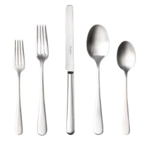 Pacifica Flatware 5 Pieces - Vintage Brushed