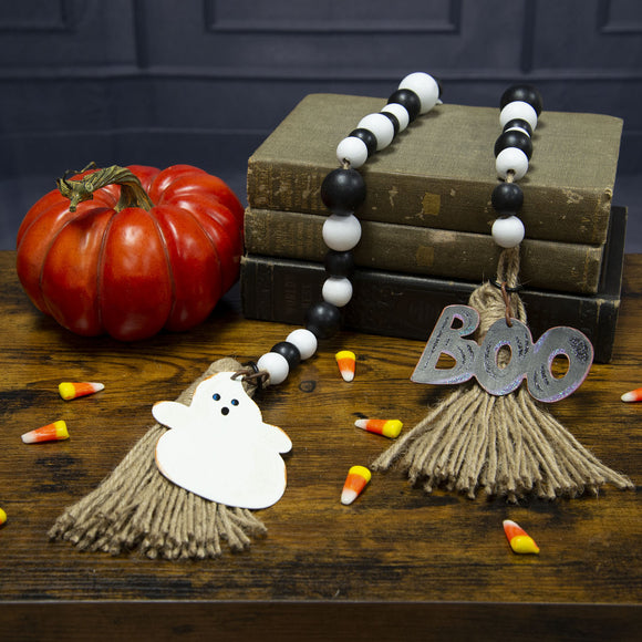 GHOST & BOO GARLAND CHARMS Set of 2