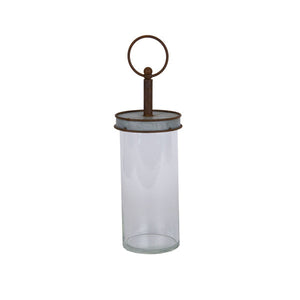 Galvanized and rust cylinder jar
