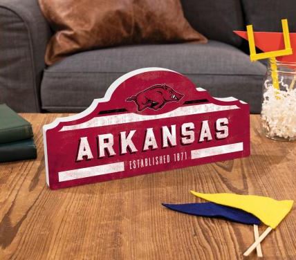Arkansas Razorbacks Established Small Sign