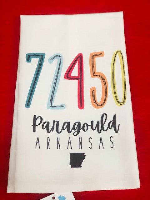 Paragould Arkansas Zip Tea Towel