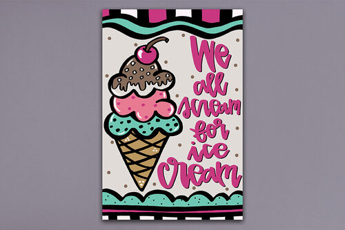 ICE CREAM FLAG Garden Flag