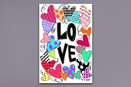 Love Heart Garden Flag