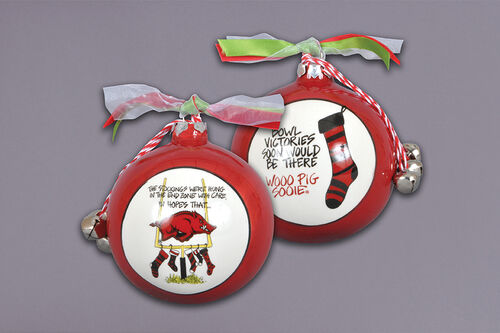 Arkansas Stockings Ornaments
