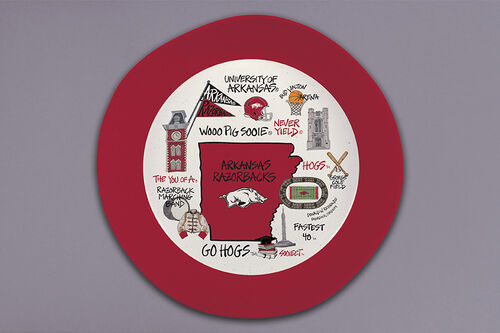 Arkansas Razorback 13.5" Melamine Bowl