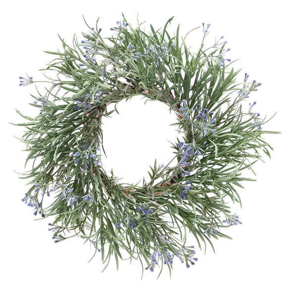 Rosemary Candle Ring with Purple Berries 10