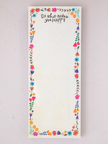 List Notepad Do What Makes Happy