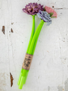 Happy Gel Ink Pen Boho Flowers