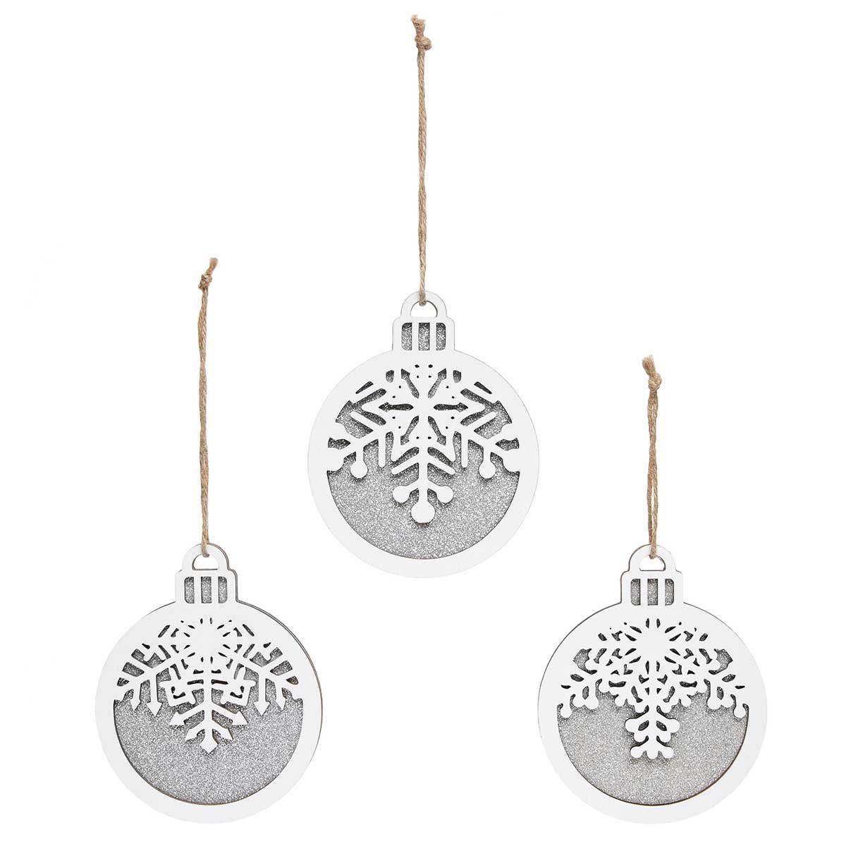 SNOWFLAKE ORNAMENT 3 AST 5"