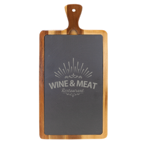 Acacia Wood/Slate Cutting Board