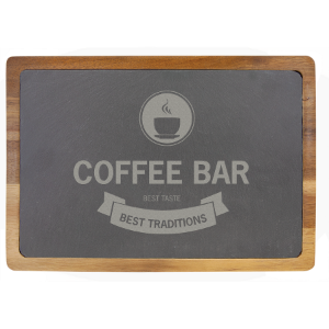 Acacia Wood/Slate Cutting Board