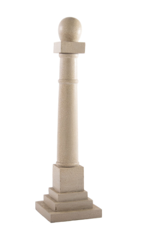 Large Cream Display Pole