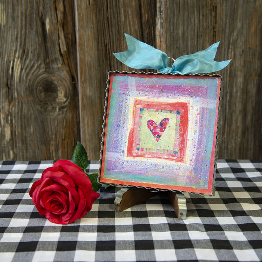Mini Patchwork Love Print