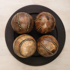 Wood & Brass Balls