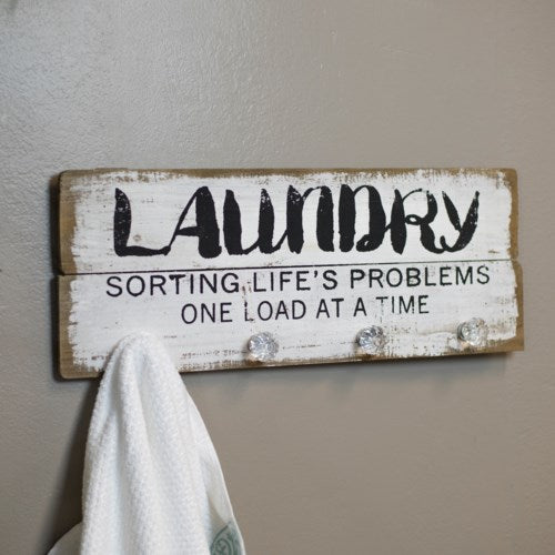 Wooden Laundry Sign