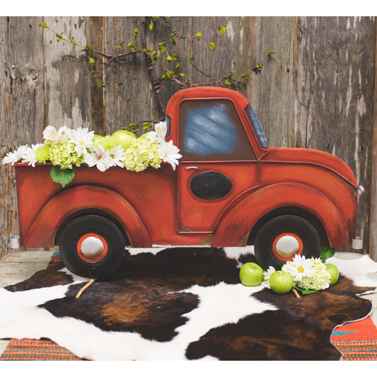RED PICKUP TRUCK