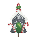 Gray Gingerbread House Finial