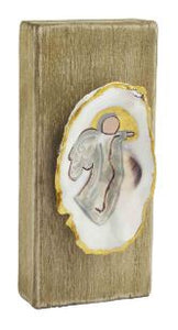 ANGEL NATIVITY OYSTER PLAQUE