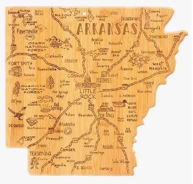 Destination Arkansas State-Shaped Serving & Cutting Board