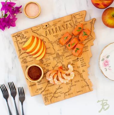 Destination Arkansas State-Shaped Serving & Cutting Board