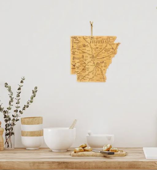 Destination Arkansas State-Shaped Serving & Cutting Board