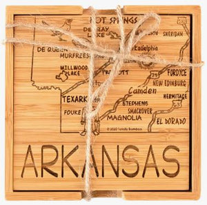 Arkansas Puzzle 4-Pc. Coaster Set with Case