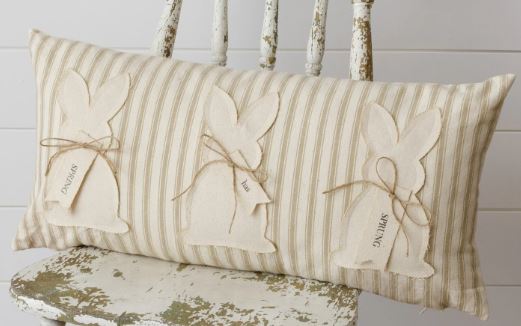 Bunnies, Spring Has Sprung Pillow