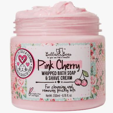 Pink Cherry Whipped Bath Soap & Shave Cream 6.7oz