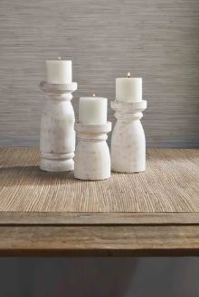 Chunky White Candlesticks (SOLD SEPERATELY)
