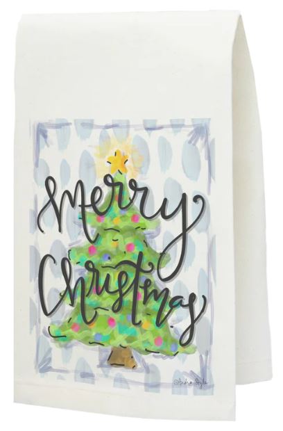 CLASSIC CHRISTMAS TREE TEA TOWEL