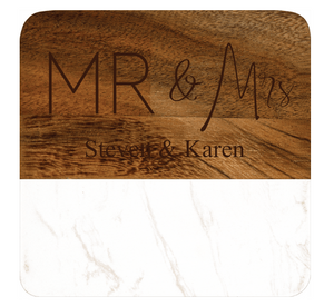 Faux Marble Coasters set of 4