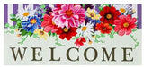 'Welcome' Divided Floral Sassafras Switch Mat
