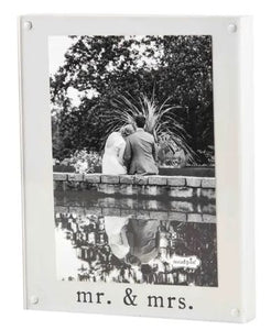 MR. AND MRS. ACRYLIC PICTURE FRAME