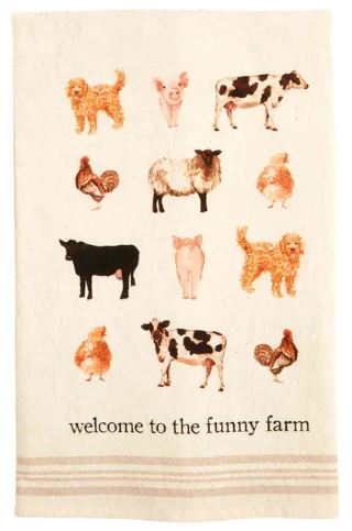 WELCOME FARM ANIMAL TOWEL
