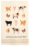 WELCOME FARM ANIMAL TOWEL