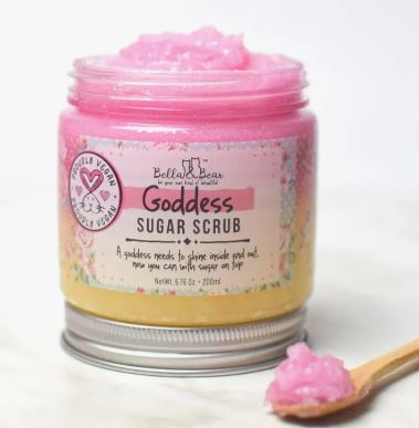 Goddess Sugar Scrub Body Exfoliator, with Shower Gel 6.7oz