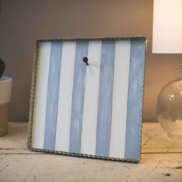 Gray & White Striped Mini Gallery Display Board