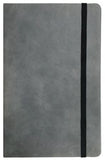 GREY FAUX LEATHER NOTEBOOK LARGE A5