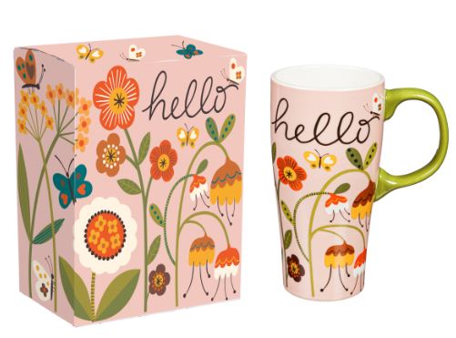 16 OZ Ceramic Essential Latte Cup w/Box Hello