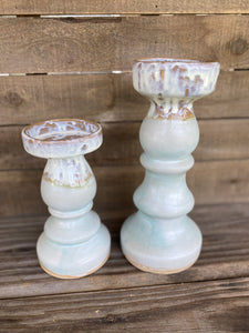 Candle Stick Set in Farmhouse Grey