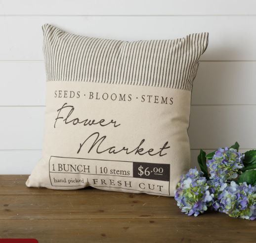 Flower Market Pillow