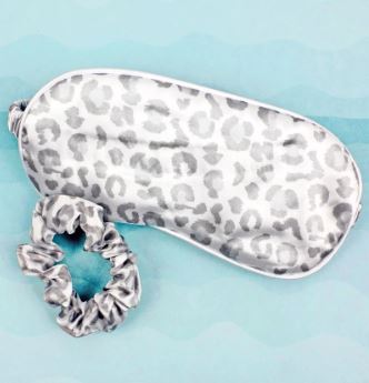 CAT NAP SILKY SATIN EYE MASK & SCRUNCHIE SET