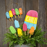 "Hello" Popsicle Sign