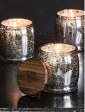 Cast Iron Cookies Mercury Barrel Candle in Silver